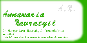 annamaria navratyil business card